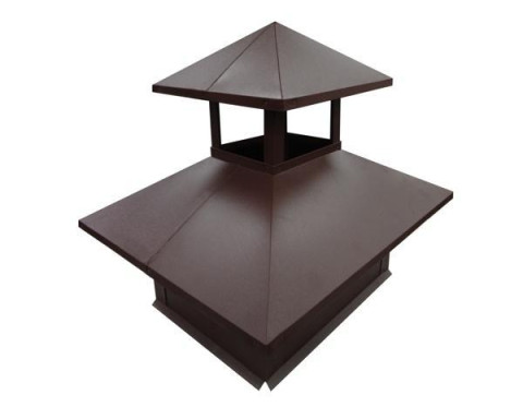 Дымник двойной 0,45х390х390 мм RAL 1014 (Слоновая кость)