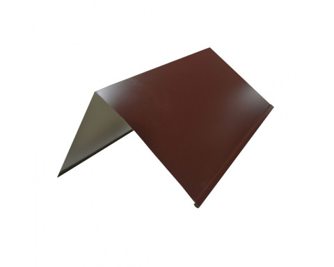 Планка конька плоская двухскатная 0,45х115х115 мм RAL 6005 (Зеленый мох)