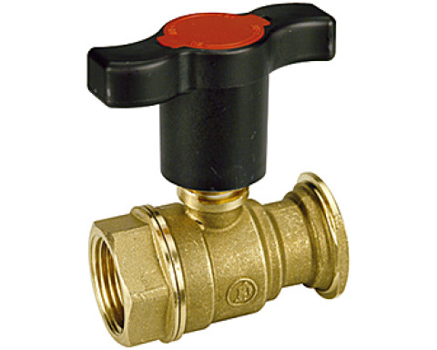 Кран шаровой латунный ВР-фланец проходной двухходовой неполнопроходной насосный с пластиковой ручкой Giacomini R285F ДУ 40-25 Кран шаровой латунный ВР-фланец проходной двухходовой неполнопроходной насосный с пластиковой ручкой Giacomini R285F ДУ 40-25