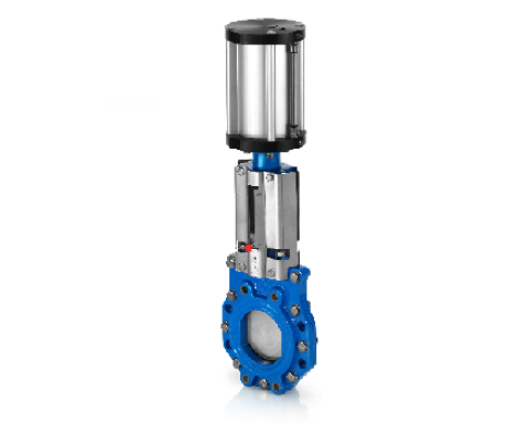 Задвижка шиберная чугунная EN-GJL-250 Tecofi VGB3400N-03N Ду150 Ру10, п/п межфланцевая
